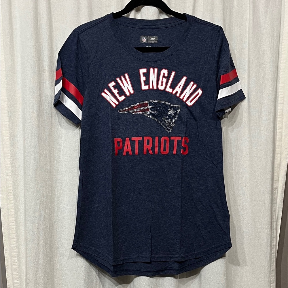 NFL Team Apparel Women's Heathered Navy Shirt